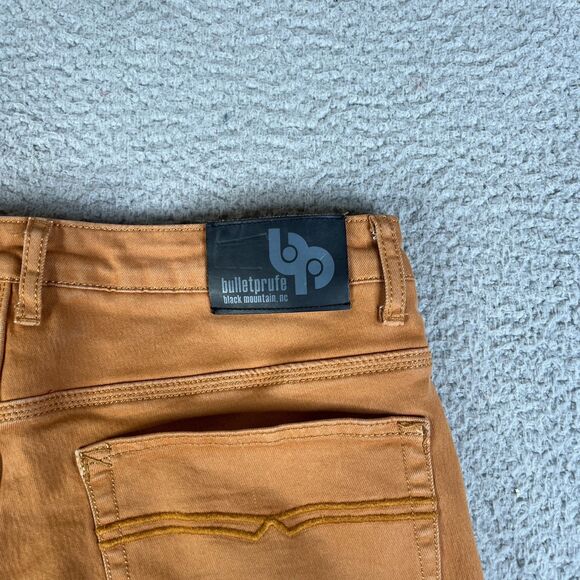 Bulletprufe Denim Pants Men 34 x 30 Brown Climbing Outdoor Mountain Hiking Work - Picture 7 of 11